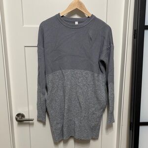lululemon athletica Gray Crew Neck Sweater